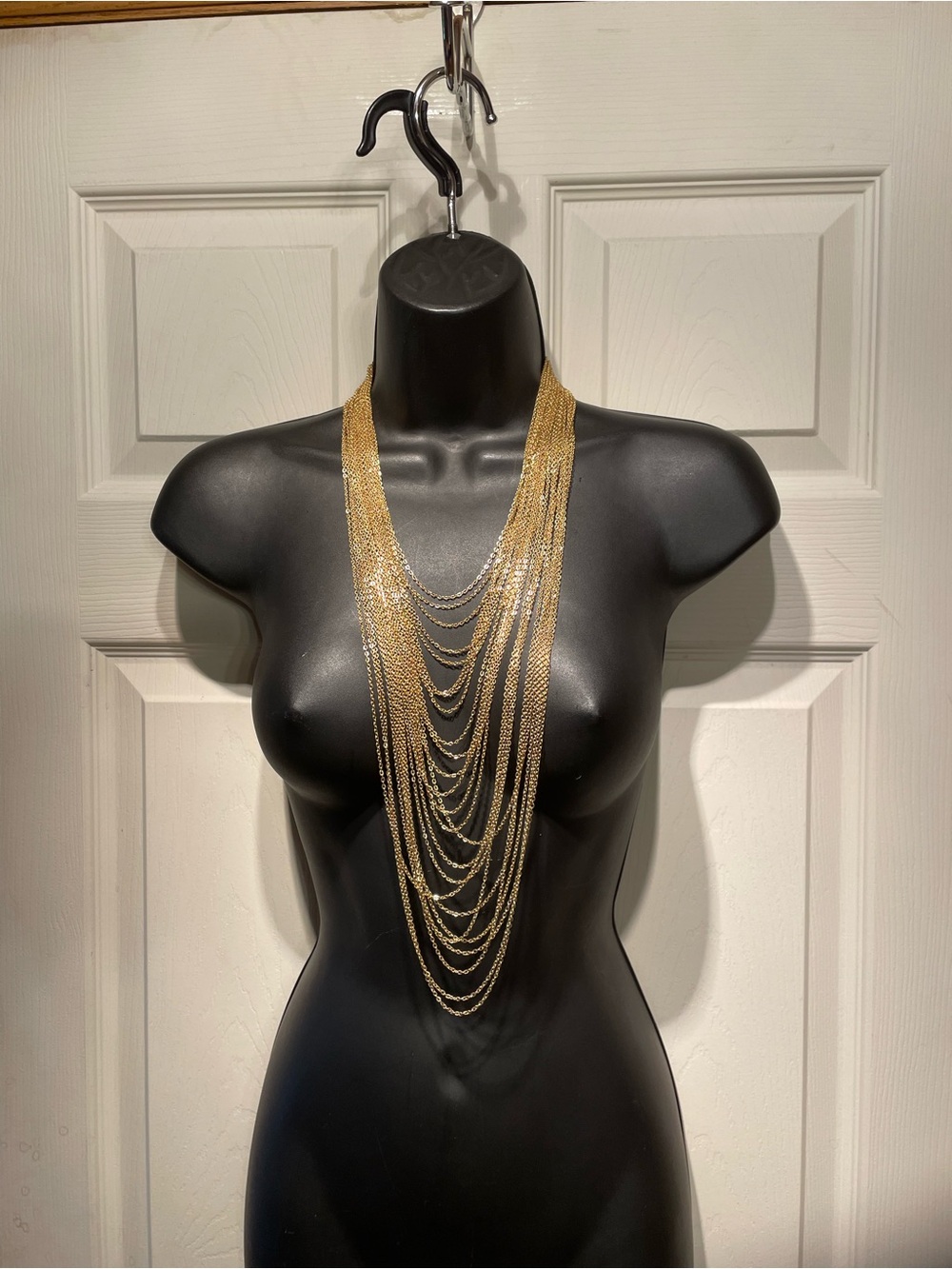 Gold Multi-Strand Draped Necklace - Women Jewelry